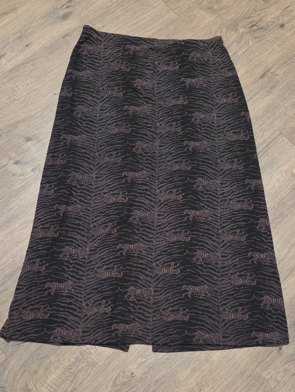 Janana's Cheetah Print Vintage Semi-sheer Maxi Skirt